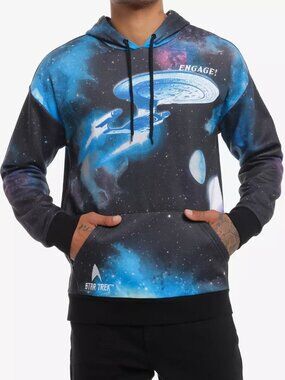 Our Universe Star Trek Enterprise Space Hoodie  - Medium